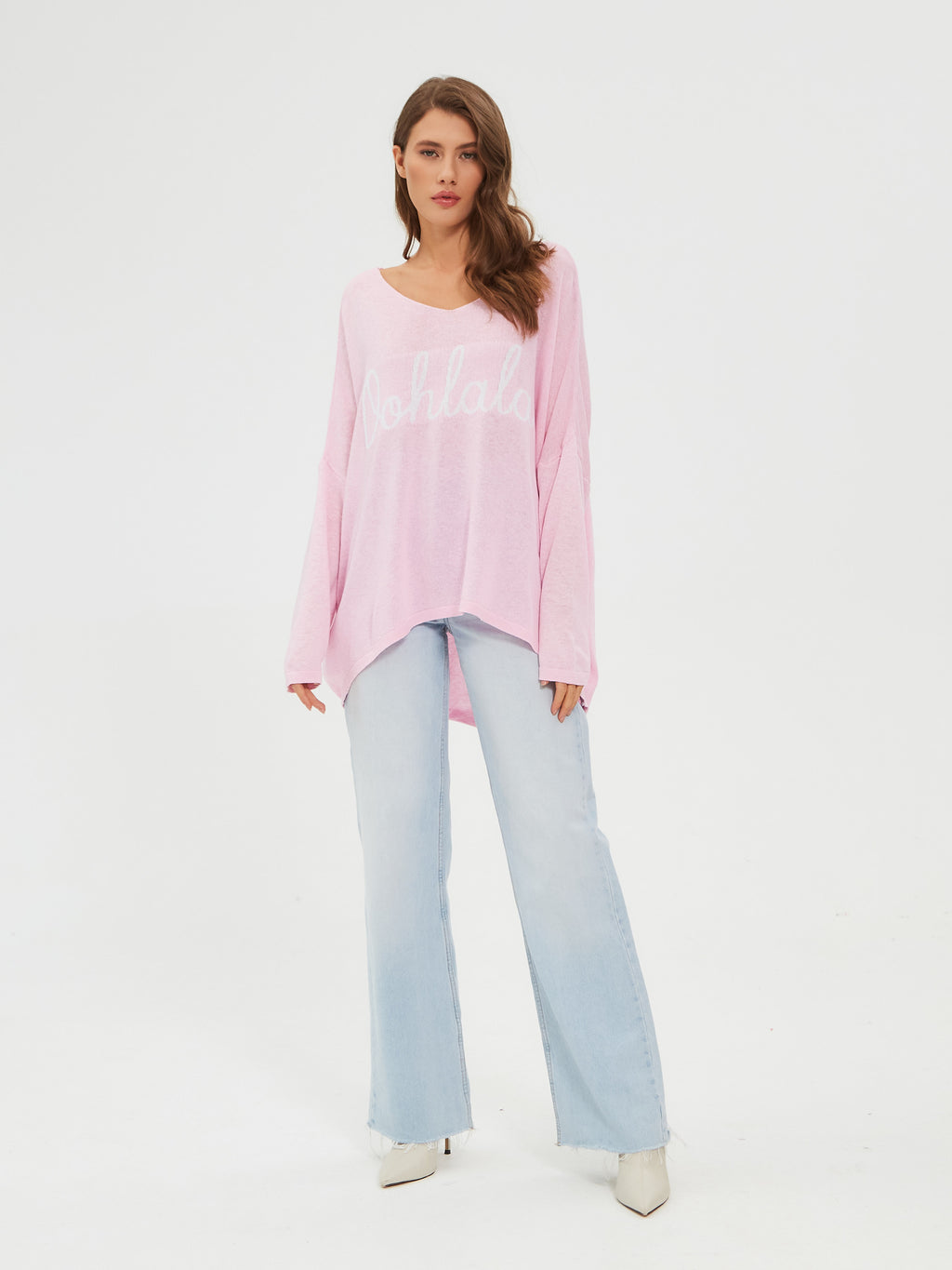 Damen Strickpullover One Size – Oversize Made in Italy