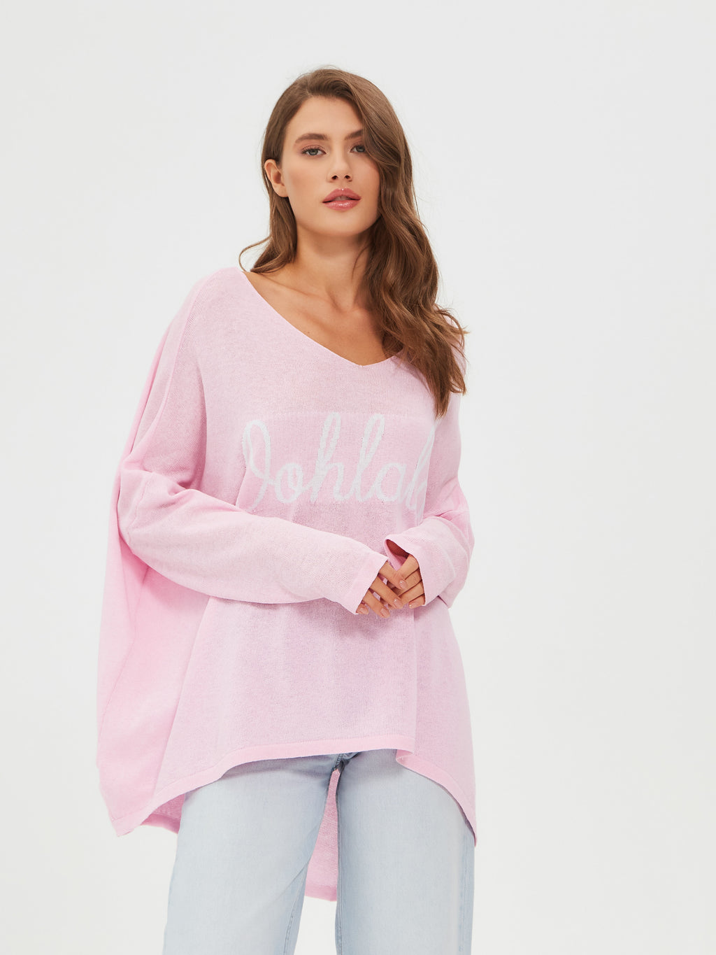 Damen Strickpullover One Size – Oversize Made in Italy