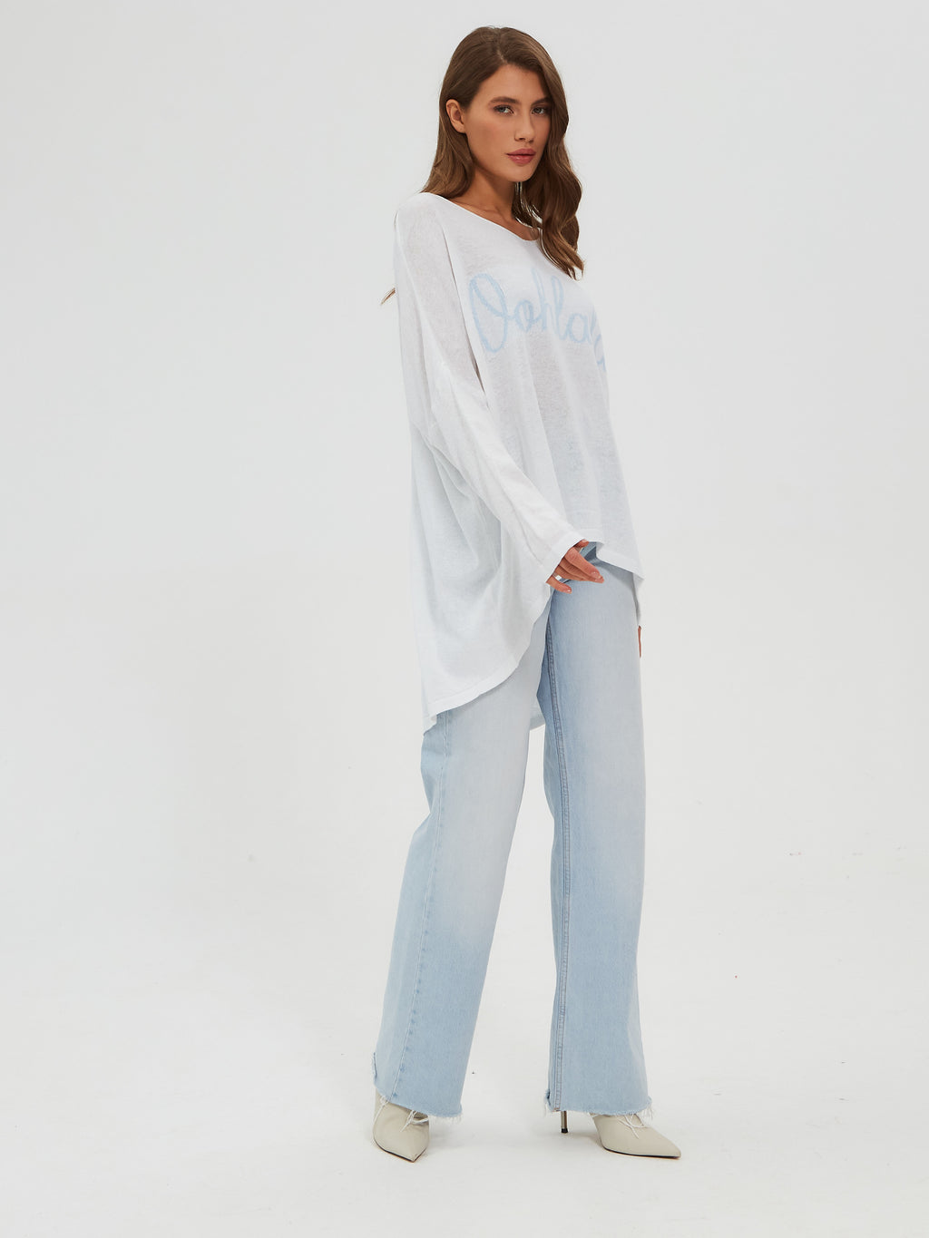 Damen Strickpullover One Size – Oversize Made in Italy