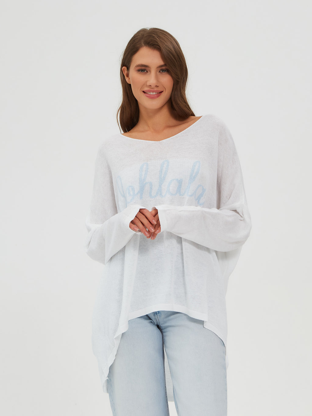 Damen Strickpullover One Size – Oversize Made in Italy