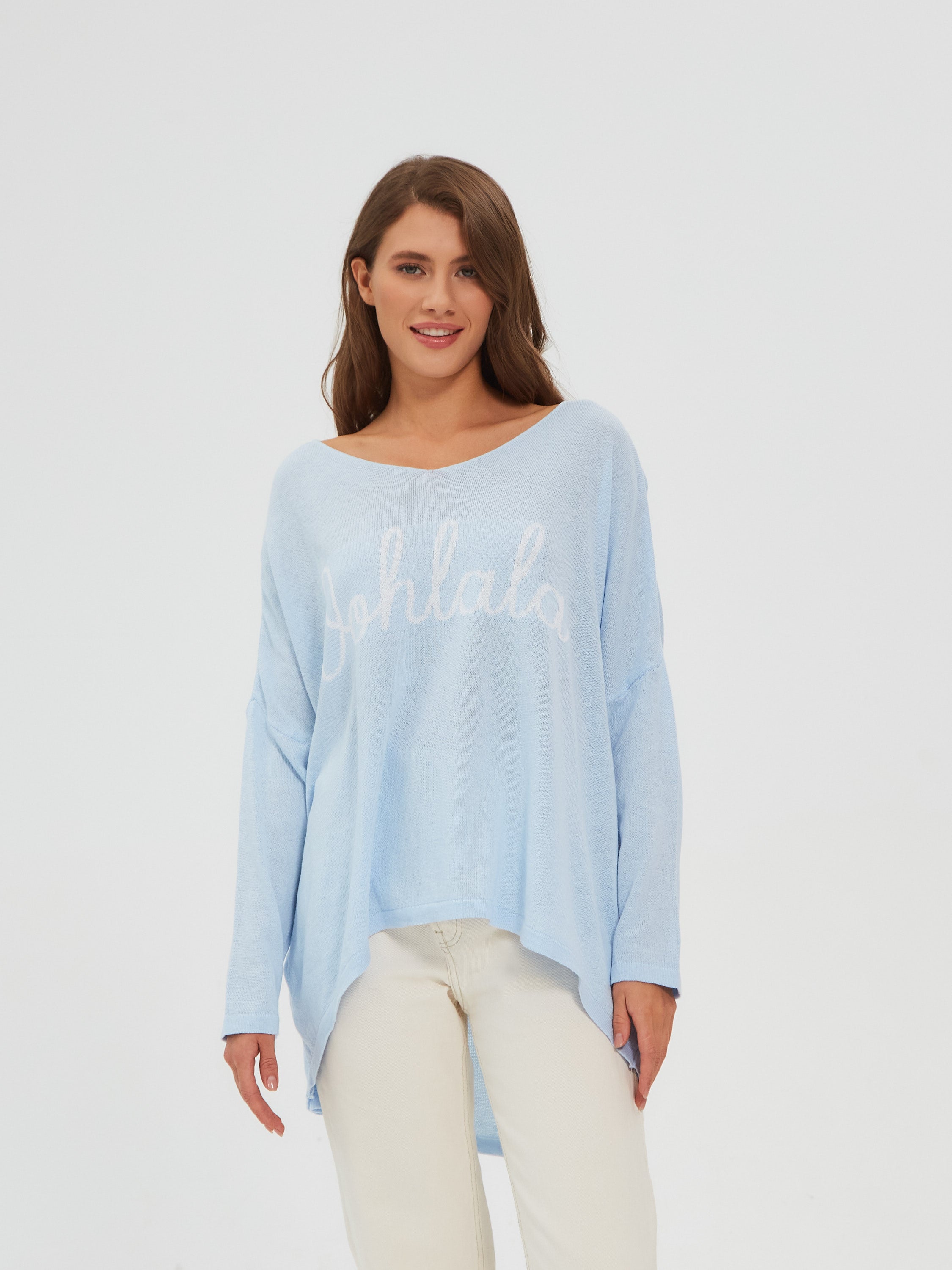 Damen Strickpullover One Size – Oversize Made in Italy