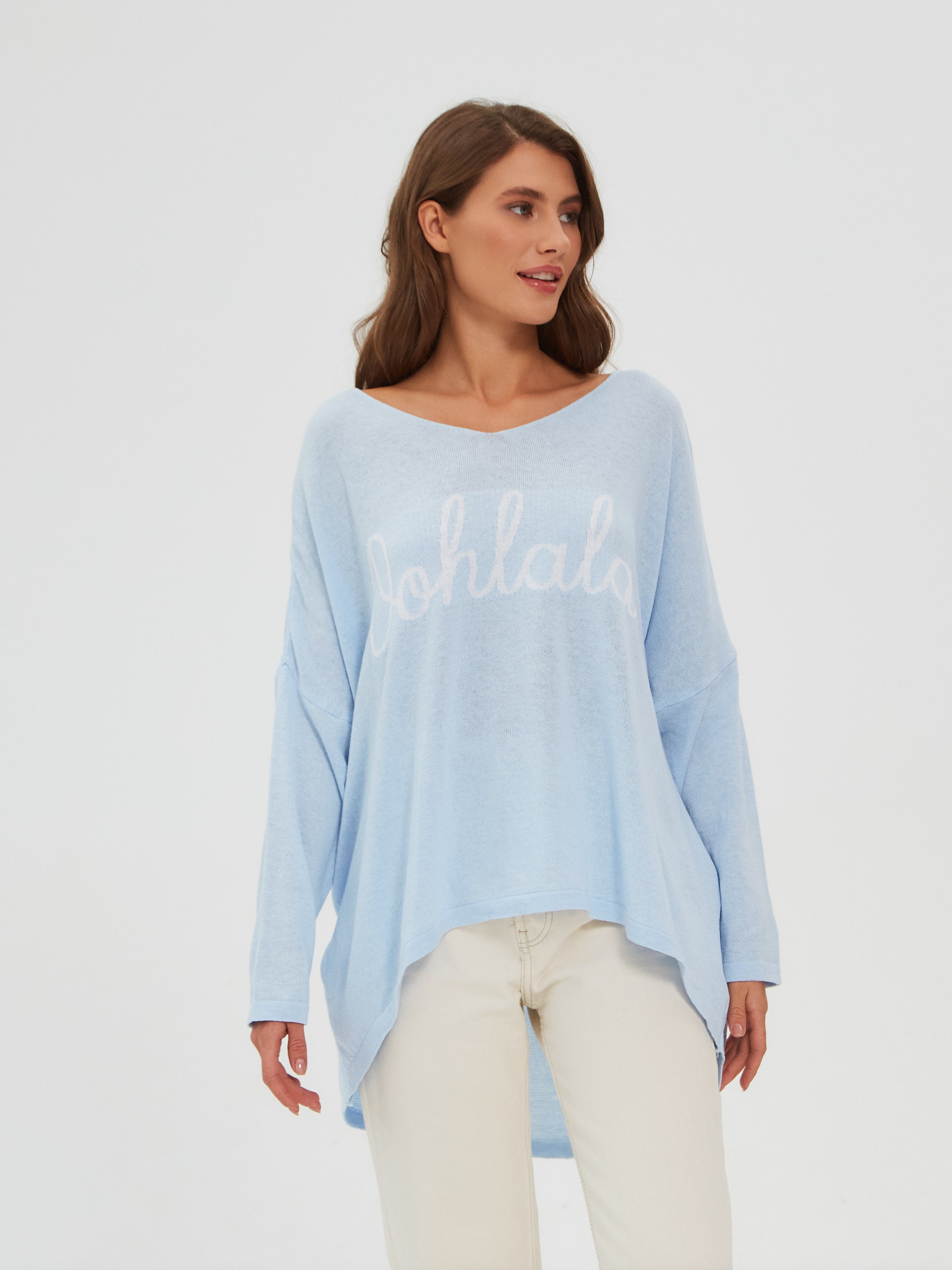 Damen Strickpullover One Size – Oversize Made in Italy